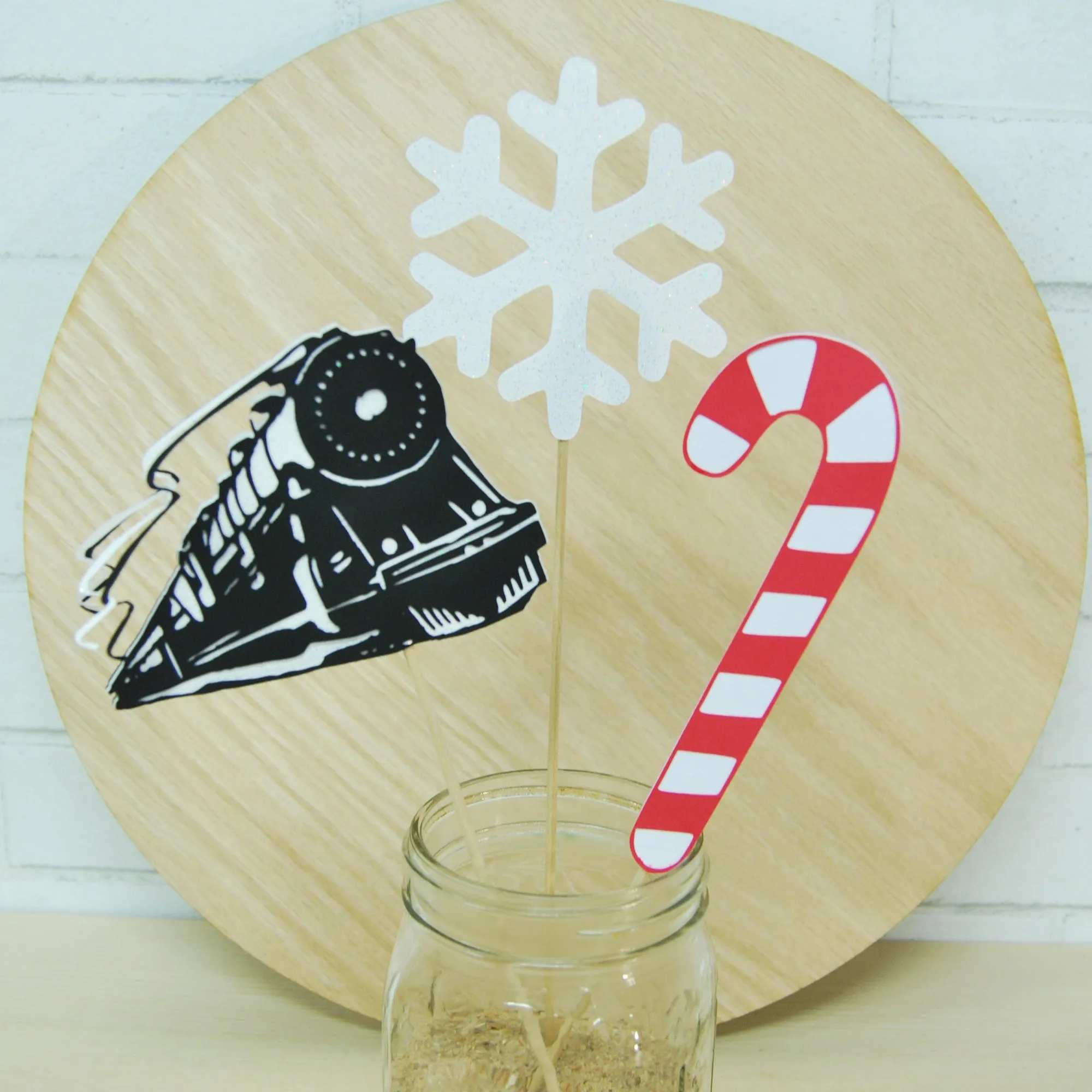 Winter Express Train Centerpiece