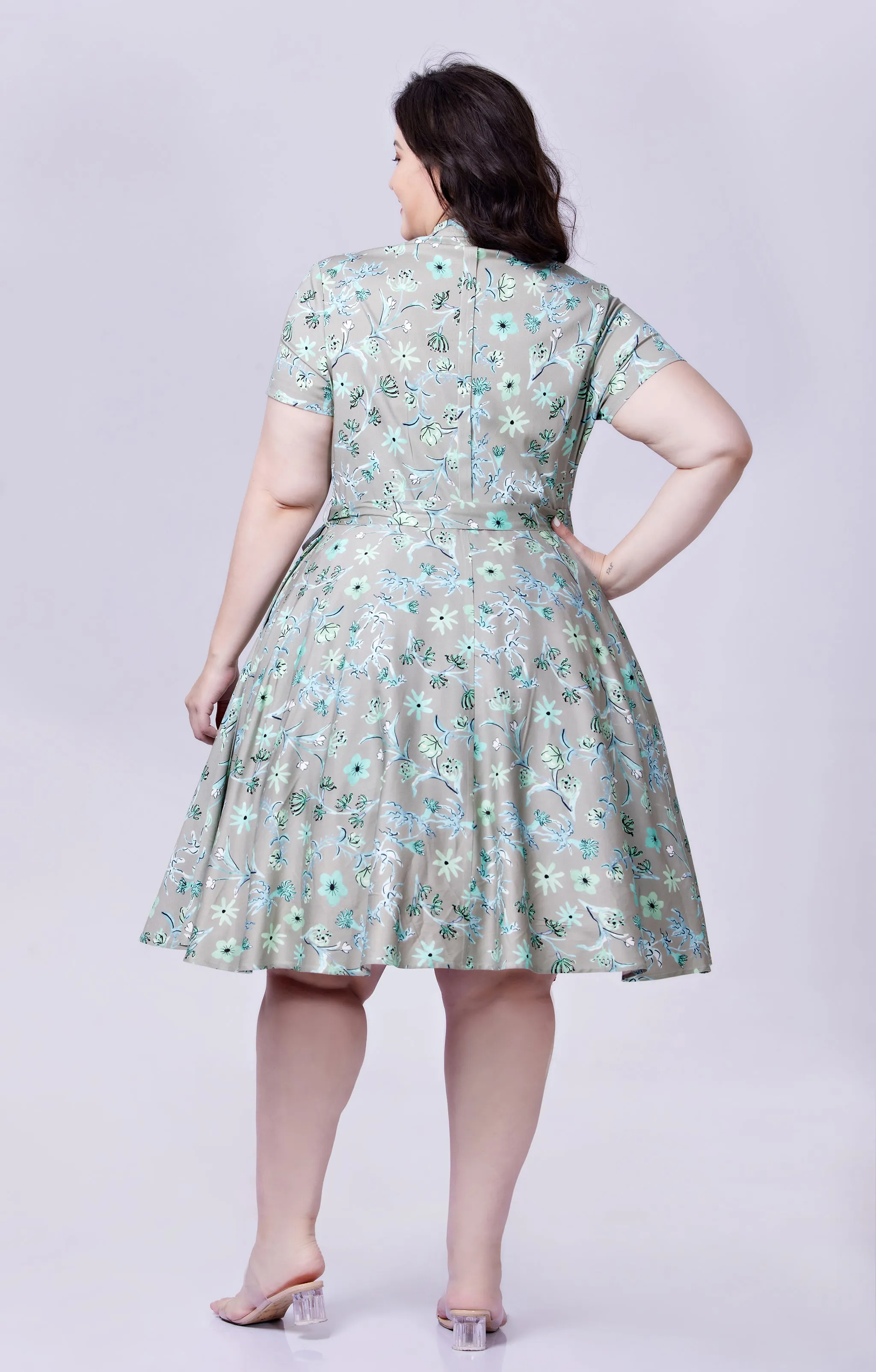 Winter Floral Dress