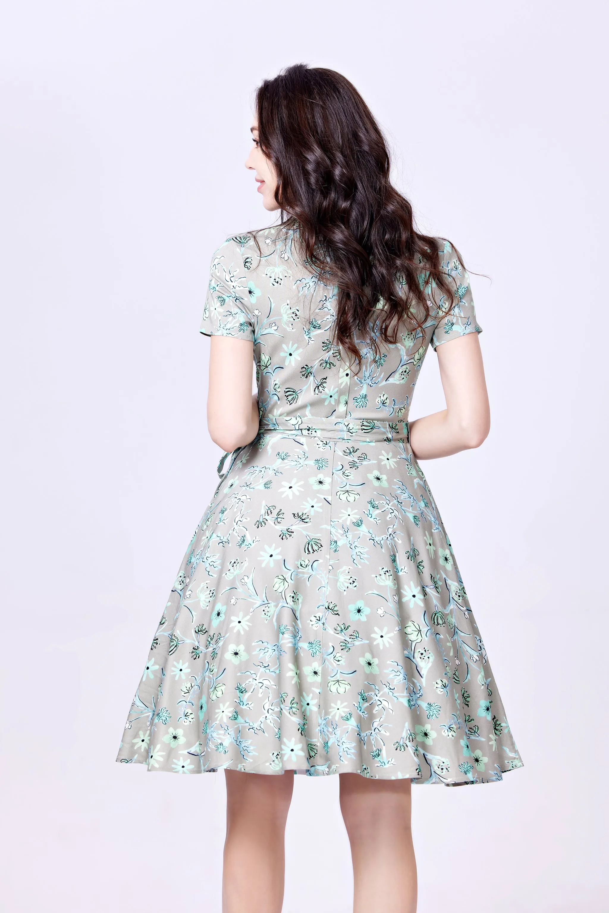 Winter Floral Dress