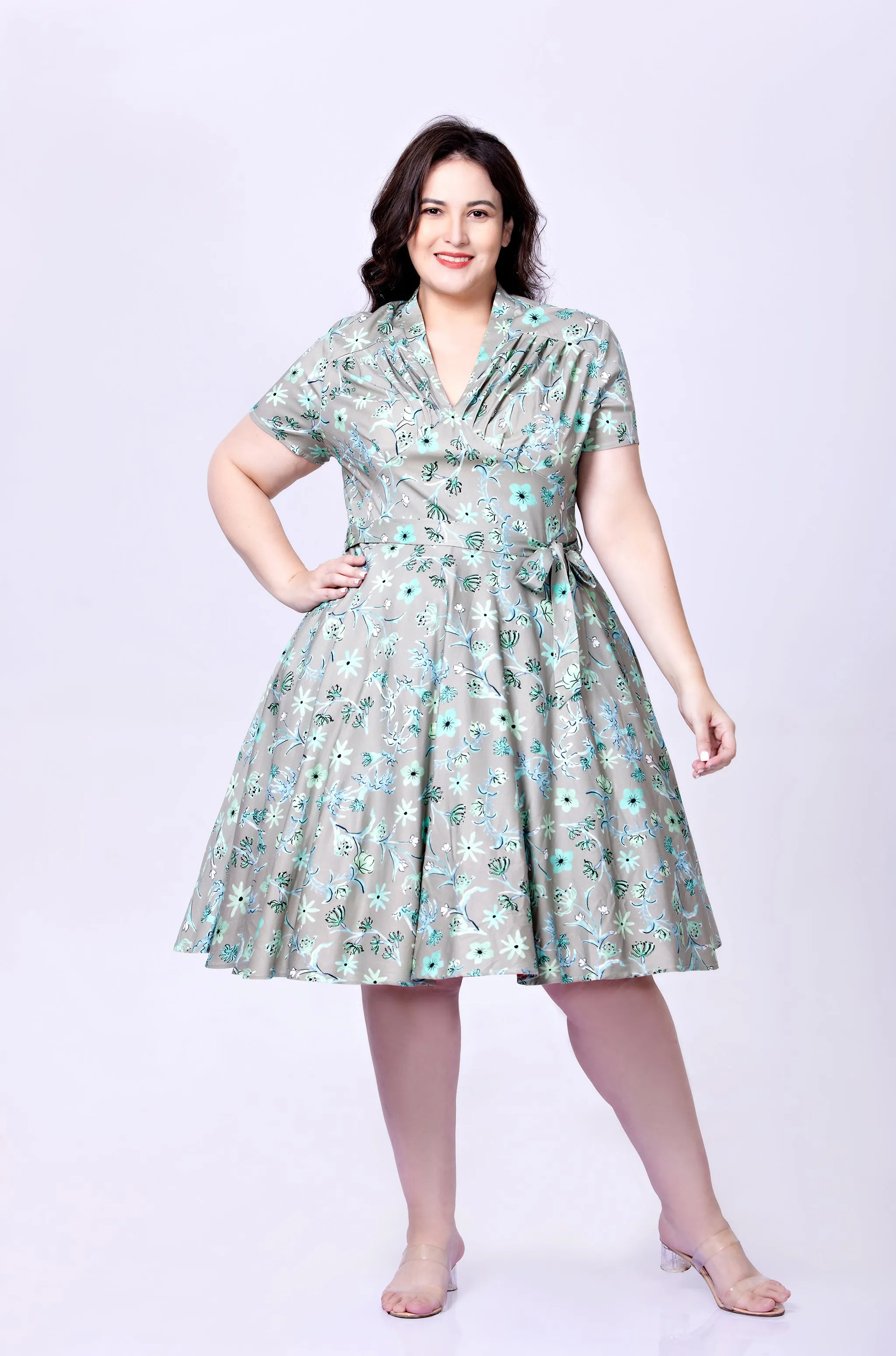 Winter Floral Dress