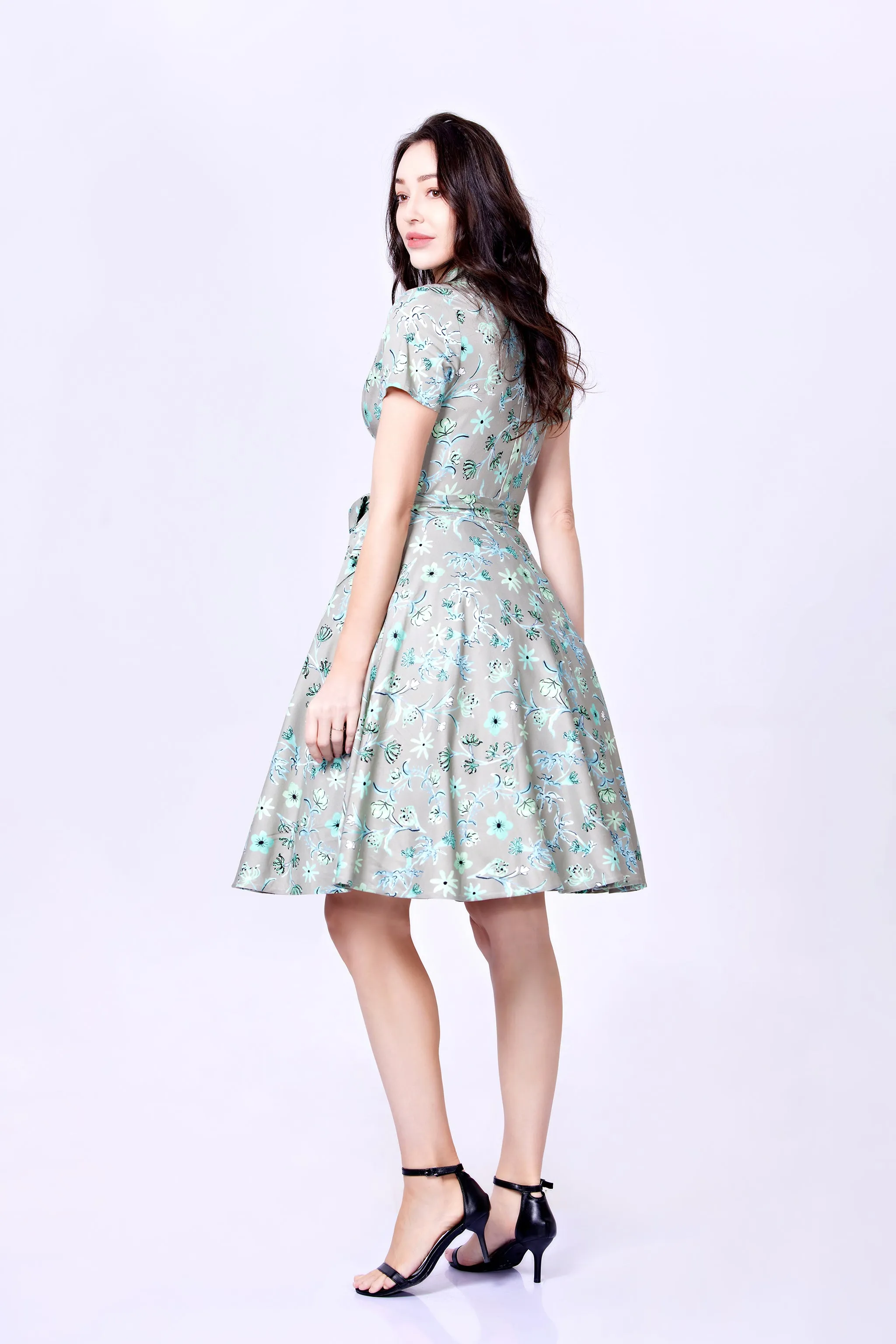 Winter Floral Dress