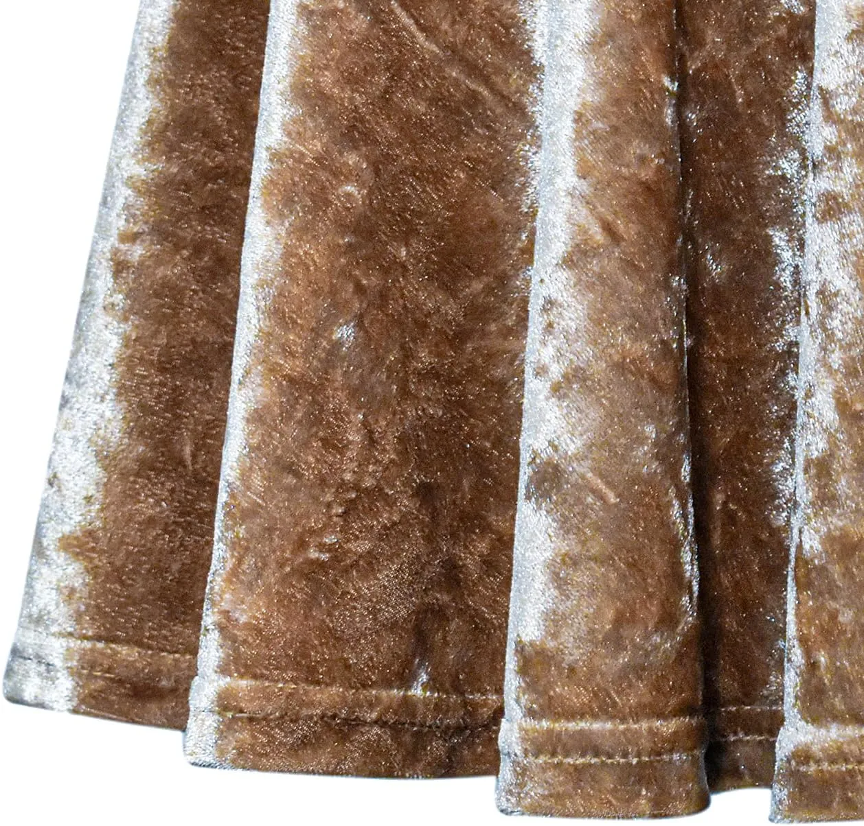 Womens Versatile A-line Crushed Velvet Mini Skirt
