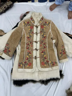 Y2K vintage afghan Fur shearling coats